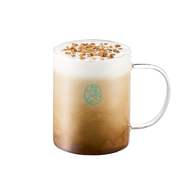 Caramel Peanut Creram Latte